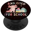 Back To School Outfits Carino Axolotl torna a scuola studente primo giorno umorismo PopSockets PopGrip Adesivo
