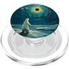 Europe Total Solar Eclipse Vincent Starr Total Solar Eclipse 08.12.2026 Groenlandia Orso polare Van Gogh PopSockets PopGrip per MagSafe