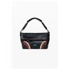 Desigual, Borsa effetto pelle media, Donna, Poliuretano, Nero, U