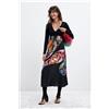 Desigual, Vestito stampato midi m. c. lacroix, Donna, Nero, L