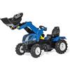 Rolly Toys RollyFarmtrac New Holland 611270 - Sedile Regolabile, Pneumatici Pneumatici, età 3-8 Anni, Attacco Anteriore e Posteriore 142 x 81 x 53 cm
