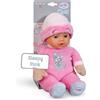 BABY born for babies Sleepy Pink 30 cm, bambola in stoffa con sonaglio