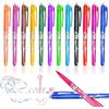 kaiyaya 12 Pezzi Penne Cancellabili,penna gel cancellabile Colorata Penna a sfera cancellabile Penne a Sfera Cancellabili con Gomma 0,5mm per Scuola Elementare Bambini e Adulti ufficio regalo