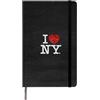 Moleskine Taccuino I Love NY edizione limitata, grande, a righe, nero, copertina rigida (5 x 8,25)