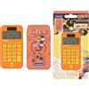 Lexibook, Naruto, Taschenrechner mit Schutzhülle, konventionelle und erweiterte Rechnerfunktionen, batterie- und solarbetrieben, Orange, C45NA
