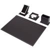 MOOGCO Set da scrivania in pelle, accessori per casa e ufficio, articoli da scrivania, set da scrivania in pelle, accessori da scrivania da lavoro, organizer da scrivania, 4 accessori, 4 pezzi