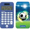 Lexibook, Calcolatrice tascabile per il calcio con coperchio di protezione, funzioni di calcolo convenzionali e avanzate, alimentata a batteria e a energia solare, blu, C45FO