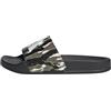adidas Unisex - Bambini e ragazzi ADILETTE SHOWER LOGO SANDALS KIDS, core black/chalk white/tent green, 37 EU