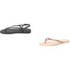 Havaianas Infradito Nero 35/36 EU + Infradito Rosa 35/36 EU