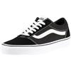 Vans Ward, Sneaker Uomo, Suede Canvas Black White, 44 EU