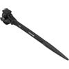 Lichamp 12.4 Spud Ratchet Wrench, 3/8 x 1/2 Dual Drive Ratcheting Hammer Head, Scaffold Steel Construction Tool, Black