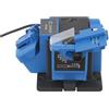 KOULEER Smerigliatrice elettrica, Smerigliatrice multifunzionale efficiente punte da trapano 1350 giri/min, affilatrice elettrica ad angolo regolabile