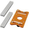 WheatThrive Base per fresatrice per legno, staffa per tagliabordi da 65 mm, stabile e dritta, gamma 0-5 cm, aiuto per pavimenti in laminato (A)
