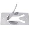 Opatiny Supporto per saldatore in acciaio inox per strumenti di riparazione, staffa portatile in metallo con fessura per spugna per officina, 80 x 50 mm