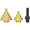 Jopwkuin Punta per Smusso Smussante per Smerigliatrice Angolare Utensile per Lucidatura Alesatura Ad Alta Precisione per Quarzite, Piastrelle 38mm 50mm con Asta Adattatore