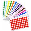 Carehabi 2430 Bollini Adesivi Colorati 20mm, Etichette Rotonde Autoadesive in 15 Colori, Punti Adesivi per Marcatura Organizzazione Ufficio Scuola Casa, Adesivi Tondi
