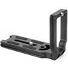 ZDETGU Piastra a Sgancio Rapido per Fotocamere - Staffa a Forma di L in Lega di Alluminio con Vite Antiscivolo Adattamento Sicuro per 5D II III 750D 760D Accessorio di Montaggio Versatile Lavorato a