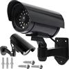 Retoo Dummy - Videocamera finta per esterni e interni, con LED lampeggiante, per casa, ufficio, giardino, parete e soffitto, senza fili, funzionamento a batteria