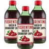 CAIYA 3X Fiorentini Succo di Cranberry Mirtillo Rosso Americano 100% Concentrato in Bottiglia 330ml