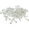Cora 000116014 Kit 100 Viti Fissaggio Targa, Bianco