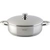 WECOOK! PRO Tegame con Coperchio 18 cm in Acciaio Inox 18/10 | Fondo Tristrato 4,3 mm per Induzione | Scala Graduata Interna | Adatto al Forno 200°C e Lavastoviglie | Senza PFAS, PFOA e PTFE