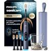 Philips Sonicare Next-Generation DiamondClean 9900 Prestige Spazzolino elettrico - con SenseIQ, Feedback di copertura totale, Feedback di pressione, 24 impostazioni, blu tempesta, HX9815/98