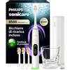 Philips Sonicare Next-Generation DiamondClean 8500 Spazzolino elettrico - con Feedback di pressione, 18 impostazioni, bianco polvere, HX8515/11