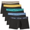 Calvin Klein Uomo Pantaloncini Boxer Vita Bassa Confezione da 5 Intimo, Nero (Black Bodies with Driftwood/Moonli), L