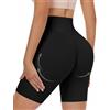 Niwicee NiwNiwicee Guaina Contenitiva Donna Push Up Glutei Intimo Modellante Pantaloncini Push Up Culotte Senza Cuciture Shapewear Snellente per Pancia Piatta e Glutei Scolpiti Modellante Mutande (Nero, XL)