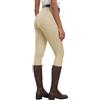 MoFiz Pantaloni Equitazione Donna Leggins Equitazione Pantaloni alla Zuava in Silicone a Seduta Intera Pantaloni per Estivi Grigio S
