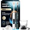 Philips Sonicare Next-Generation DiamondClean 9000 Spazzolino elettrico con Feedback di copertura, Feedback di pressione, 21 impostazioni, bianco argento e verde scuro, confezione da 2, HX9216/89