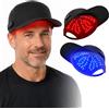 PUPCA Casco Laser per Crescita Capelli con 40 Laser & 82 LEDs, Wireless Cappello a Luce Infrarossa e Rossa con 460nm 660nm & 850nm, per la Ricrescita dei Capelli Donne e Uomini, Uso Domestico (Grigio)