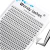 WENDY LASHES 8D Volume Russo Extension Ciglia Volume Russo 0.07mm D Curl 9-16mm Mista Lunghezza Ciglia Premade Volume Lashes Ciglia Finte Ciuffetti Volume Russo(320PCS-8D-0.07-D-9-16)