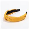 SYSUII 1 cerchietto per capelli con nodo, da donna, vintage, largo, accessorio per capelli, fascia per capelli, fascia elastica per capelli, copricapo per donne, ragazze, colore giallo #2