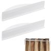 NBEADS 2 Set di Supporto per Extension per Capelli, Supporto per Extension per Capelli In Acrilico, Organizer per Strumento per Il Lavaggio Stile Asciugatura Della Trama Clip-In Bianco, 25x9x5cm