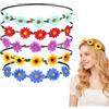 LKJAUOZ 5 Pezzi Fiori Corona Fascia Capelli, Multicolore Ghirlande Fasce del Fiori, Fascia per capelli con motivo a margherita, con fascia elastica per donne, ragazze, festival, matrimoni, feste
