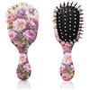 GABraden Mini spazzola per capelli, graziosa spazzola districante da viaggio, setole morbide per una rimozione senza sforzo dei nodi, spazzola districante per donne, uomini, ragazzi, ragazze, bambini, bagnati