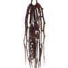 Generico Coda di cavallo elastica con dreadlock,Coda Posticcia Intrecciata Stile Boho con Perline, Extension Capelli Dreadlock Leggera con Elastico, Uso Quotidiano e Festival