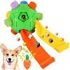 Petration Palla da fiuto per cani, puzzle interattivo per cani, giocattolo per incoraggiare le abilità naturali di foraggiamento, alimentatore lento per allenamento e sollievo dallo stress (verde)
