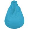 SHIITO | Modello Hudson - Pouf Pera | Design compatto e sofisticato | Seduta comoda per soggiorno, camera da letto e uffici | Turchese - 110 x 85 cm