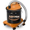 Ribimex Aspiracenere Elettrico ASHMax con Base a 4 Ruote, 18 L, 1000 W | Aspiratore con Filtro HEPA, Ideale per Aspirare Ceneri Fredde da Stufe, Caminetti e Barbecue, Amazon Exclusive, PRCEN016