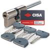 CISA - Cilindro Europeo ASIXP8 Sicuro e Affidabile 10Q3170701200C5 per Serratura Porta Blindata, Cilindro 5 Chiavi per Ambienti Residenziali e Commerciali, Dimensioni 30/30, Predisposizione al Pomolo