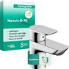 hansgrohe Neovis Q 71351000 - Miscelatore per lavabo senza scarico, risparmio energetico (CoolStart), rubinetto bagno con beccuccio altezza 63 mm, miscelatore lavabo a risparmio idrico (EcoSmart