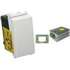 VIMAR 0R14008 Plana Pulsante 1P No 10 A 250 V, illuminabile, Tasto sostituibile, 1 Pezzo, Bianco & Plana 0T14613 Supporto 3 moduli, con viti, per scatole 3 moduli, 10 pezzi