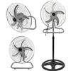 OISE ART STORE Trade Shop - Ventilatore 3in1 A Piantana Tavolo Muro 50cm 65 Watt con 5 Pale 3 velocità 6057002ml -
