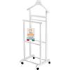 AKITAInk Indossatore Appendiabiti Da Camera, Ambrogio - Servo Muto in Legno di Faggio Made in Italy: Eleganza e Funzionalità per la Tua Camera (BIANCO)