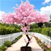 Generic Fatto A Mano Ciliegio Alberi, Grandi Piante di Ciliegio in Fiore Alberi di Ciliegio Artificiali, per Casa Ufficio Interno Esterni Decorativo,A,1.2x1.0m