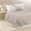 Caleffi Copriletto Trapuntato In Raso Jacquard Apollo - Misura Matrimoniale 260 x 270 cm - Colore Naturale Dreaming