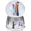 Ejoyous Carillon con Palla di Neve Natale, Carillon Musicale con Palla di Neve Ornamento da Tavolo Figlia Kid Ricompensa Giocattolo per la Famiglia Festeggia con Luce a LED
