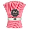 Danilovo - Candele in Cera d'Api, 100 Pezzi, Colore Rosa, Candele Decorative per Preghiera, per Rituali, Decorazione o Candele di Compleanno, 16 cm x 0,5 cm